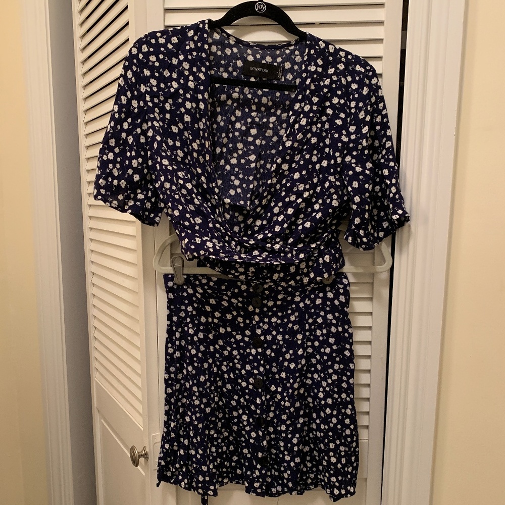 Mink Pink Floral Set